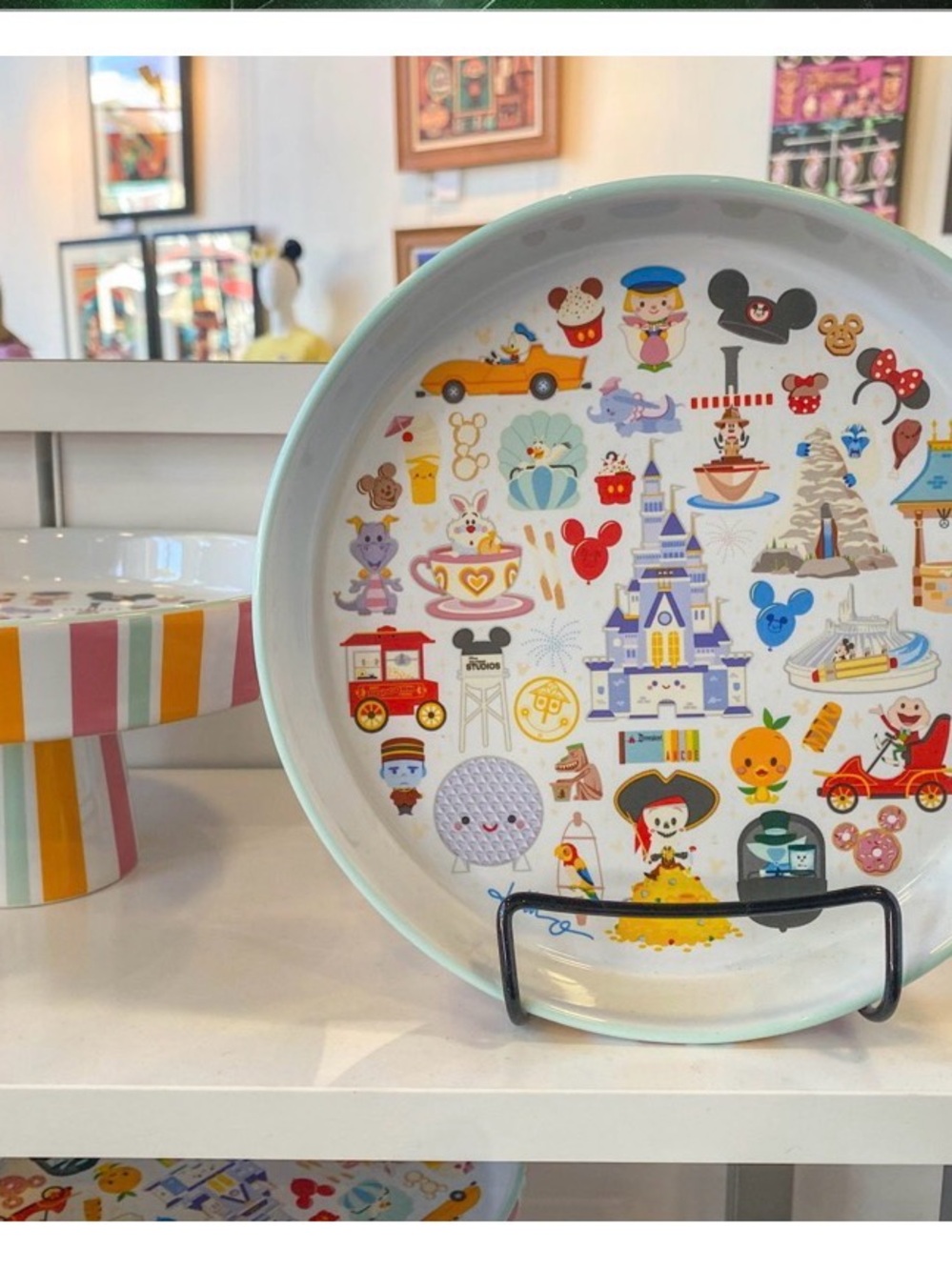 Rare Disney World Jerrod Maruyama Cake Platter